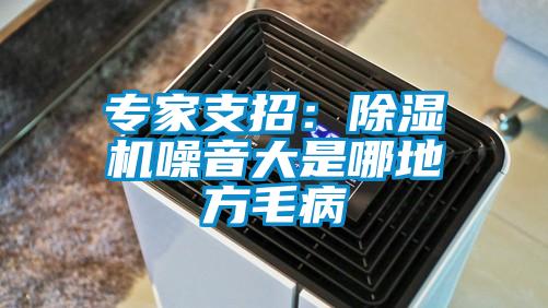 專家支招:除濕機噪音大是哪地方毛病