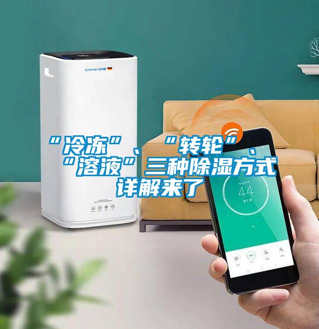“冷凍”、“轉(zhuǎn)輪”、“溶液”三種除濕方式詳解來了