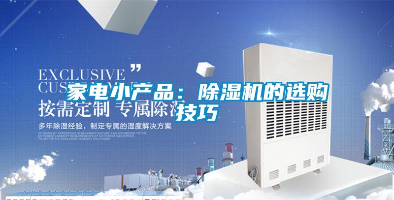 家電小產品:除濕機的選購技巧