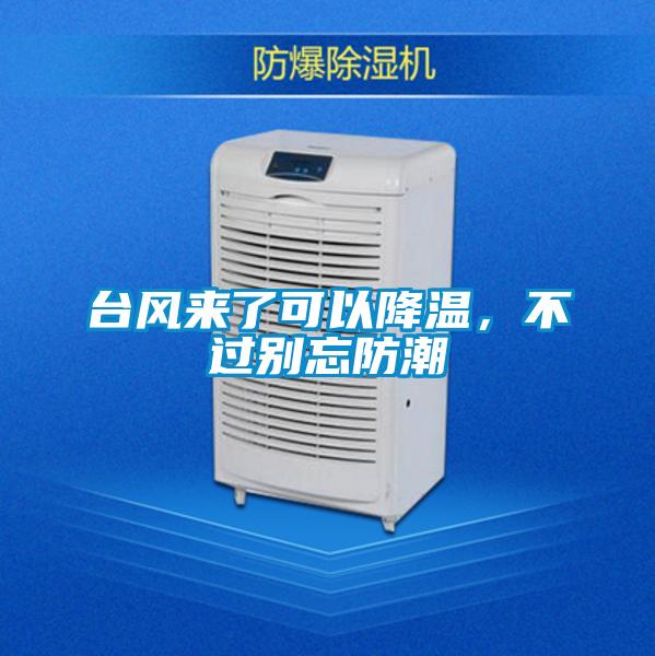 臺風來了可以降溫，不過別忘防潮