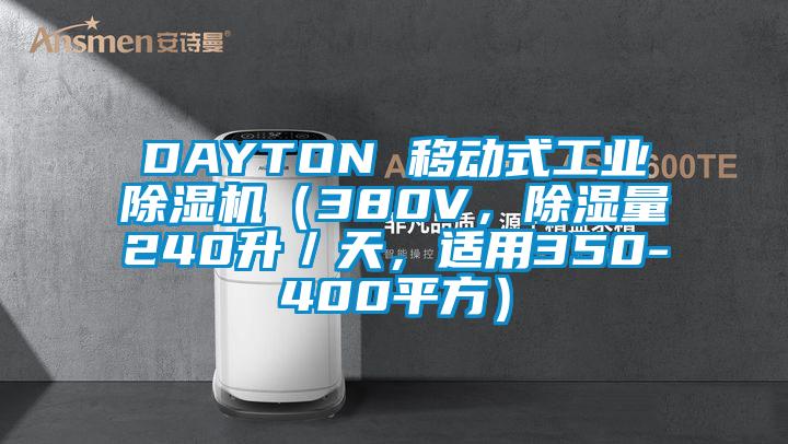DAYTON 移動式工業除濕機（380V，除濕量240升／天，適用350-400平方）