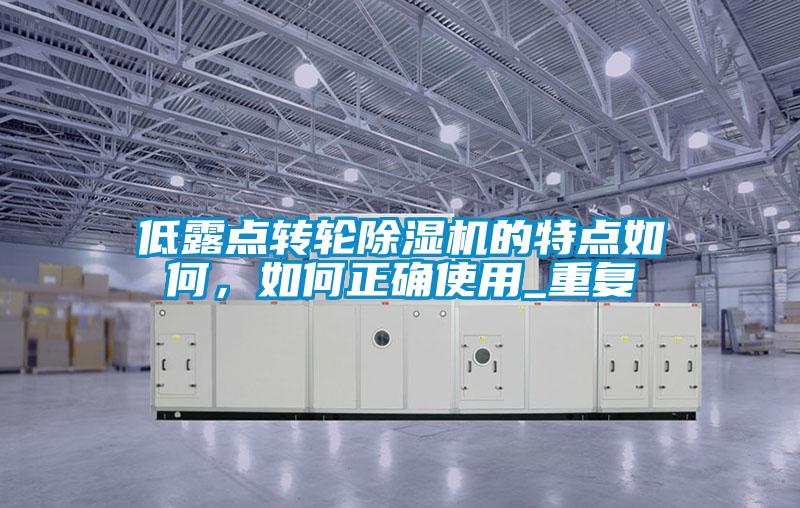 低露點轉輪除濕機的特點如何,如何正確使用_重復