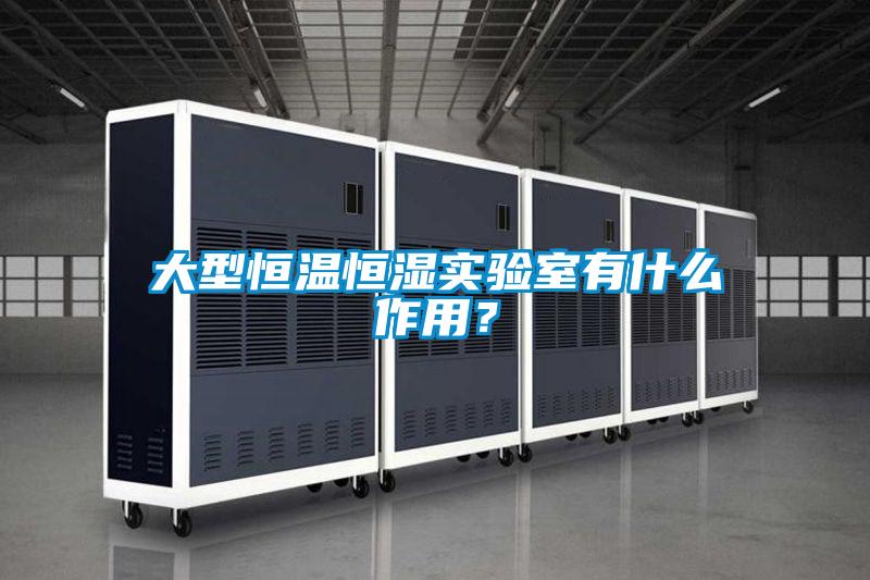 大型恒溫恒濕實驗室有什么作用？