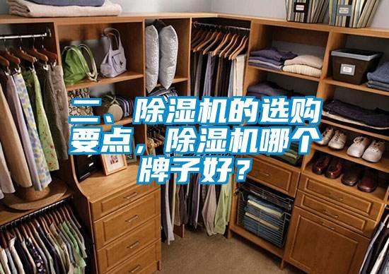 二、除濕機的選購要點，除濕機哪個牌子好？
