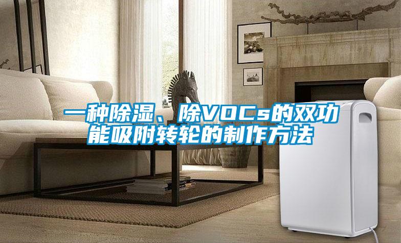 一種除濕、除VOCs的雙功能吸附轉(zhuǎn)輪的制作方法