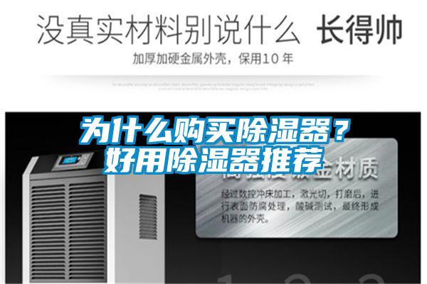 為什么購買除濕器？好用除濕器推薦