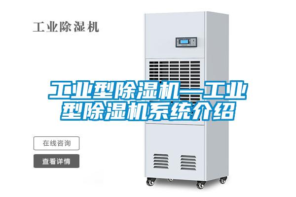 工業型除濕機—工業型除濕機系統介紹
