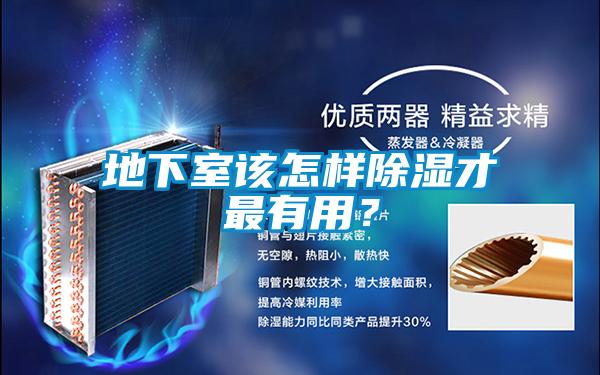 地下室該怎樣除濕才最有用？