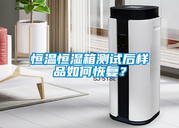 恒溫恒濕箱測試后樣品如何恢復(fù)?