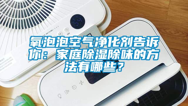 氧泡泡空氣凈化劑告訴你:家庭除濕除味的方法有哪些?