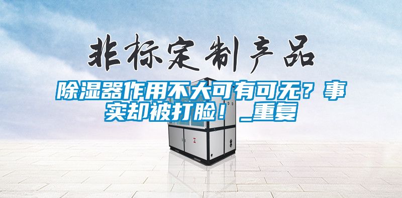 除濕器作用不大可有可無?事實卻被打臉!_重復