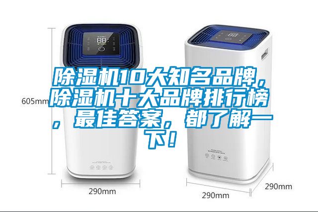 除濕機10大知名品牌，除濕機十大品牌排行榜，最佳答案，都了解一下！