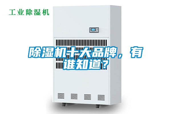 除濕機十大品牌,有誰知道?