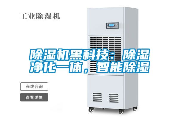 除濕機黑科技：除濕凈化一體，智能除濕