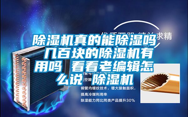 除濕機(jī)真的能除濕嗎 幾百塊的除濕機(jī)有用嗎 看看老編輯怎么說 除濕機(jī)